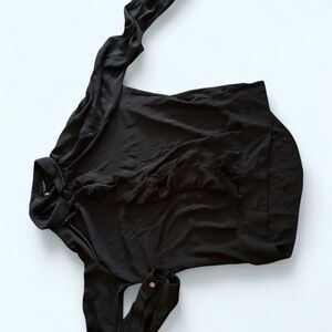 Kooples black long sleeve blouse